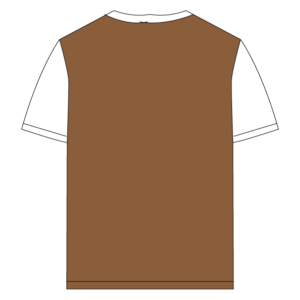 Iconic Edition _ Men’s Retro Drop Shoulder T-Shirt, Color: Coffee/White