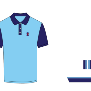 Designer Edition _ Men’s Urban Flow Polo Shirt, Color: Sky/Navy
