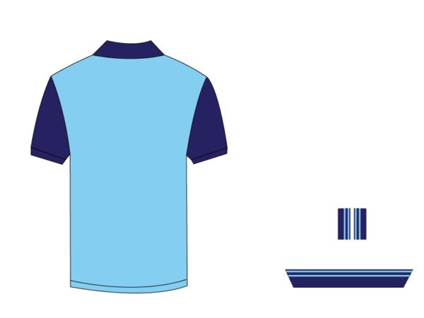 Designer Edition _ Men’s Urban Flow Polo Shirt, Color: Sky/Navy