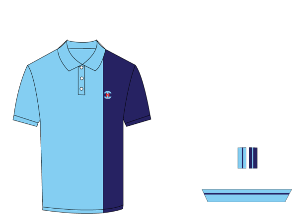 Designer Edition _ Men’s Urban Flow Polo Shirt, Color: Sky Mist/Sapphire