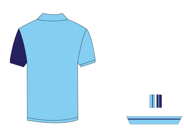 Designer Edition _ Men’s Urban Flow Polo Shirt, Color: Sky Mist/Sapphire
