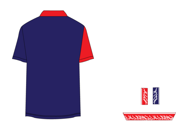 Designer Edition _ Men’s Urban Flow Polo Shirt, Color: Wine/Navy