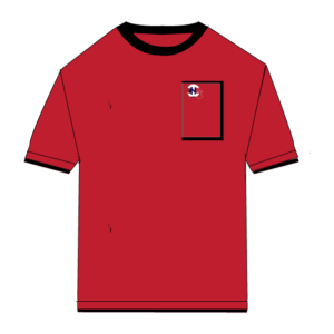 Iconic Edition _ Men’s Retro Drop Shoulder T-Shirt, Color: Dark Cherry