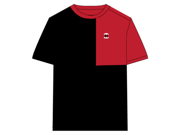 Designer Edition _ Men’s City Vibe Cotton T-Shirt, Color: Black/Vintage Red