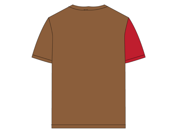 Designer Edition _ Men’s City Vibe Cotton T-Shirt, Color: Vintage Red/Chocolate Brown