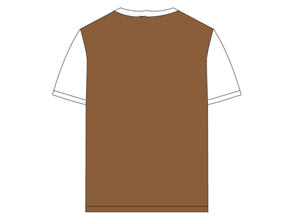 Iconic Edition _ Men’s Retro Drop Shoulder T-Shirt, Color: Espresso/Glacier White