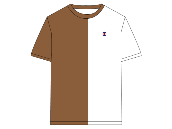 Designer Edition _ Men’s City Vibe Cotton T-Shirt, Color: Espresso/White