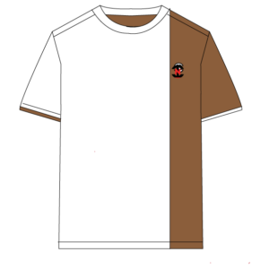 Designer Edition _ Men’s City Vibe Cotton T-Shirt, Color: White/Espresso