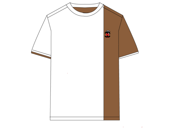 Designer Edition _ Men’s City Vibe Cotton T-Shirt, Color: White/Espresso