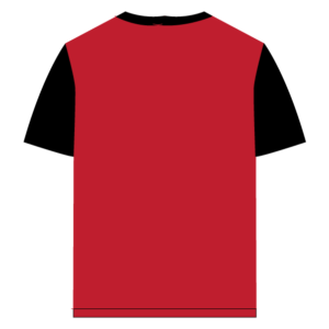 Iconic Edition _ Men’s Retro Drop Shoulder T-Shirt, Color: Garnet Red/Shadow Black