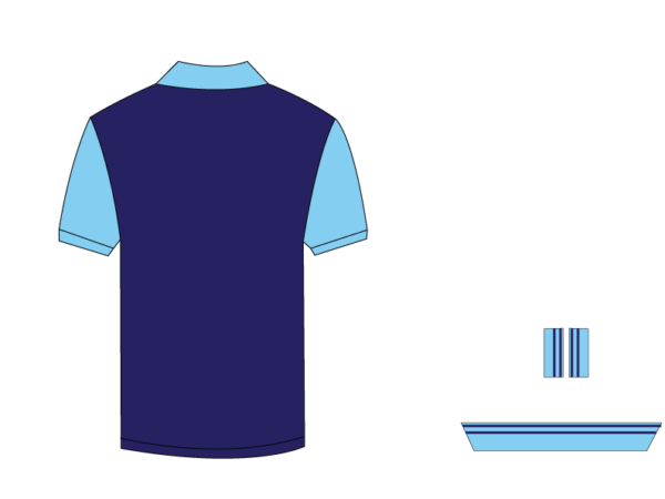 Designer Edition _ Men’s Urban Flow Polo Shirt, Color: Twilight Blue/Arctic Blue