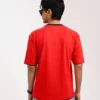 Iconic Edition _ Men’s Retro Drop Shoulder T-Shirt, Color: Dark Cherry - Thumbnail Image 3