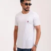 Men’s Motion Street Cotton T-Shirt, Color: Snow White - Thumbnail Image 2