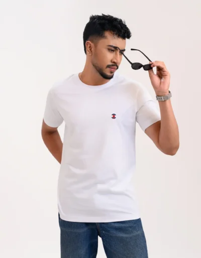 Men’s Motion Street Cotton T-Shirt, Color: Snow White