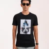 Men’s Motion Street Cotton T-Shirt, Color: Graphite Black - Thumbnail Image 2