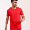 Men’s Motion Street Cotton T-Shirt, Color: Cherry Red - Thumbnail Image 1