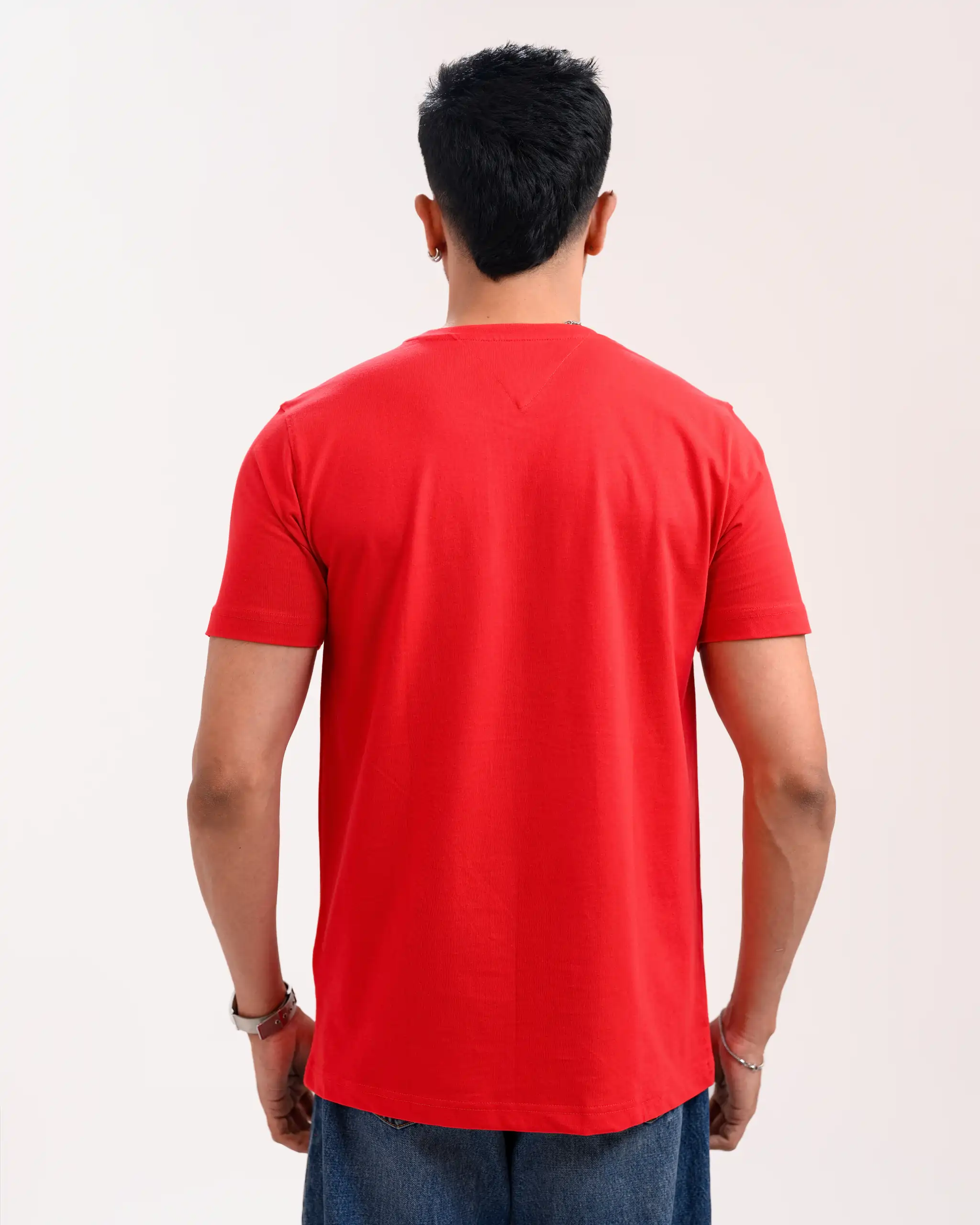 Men’s Motion Street Cotton T-Shirt, Color: Cherry Red - Image 4