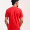 Men’s Motion Street Cotton T-Shirt, Color: Burgundy - Thumbnail Image 4