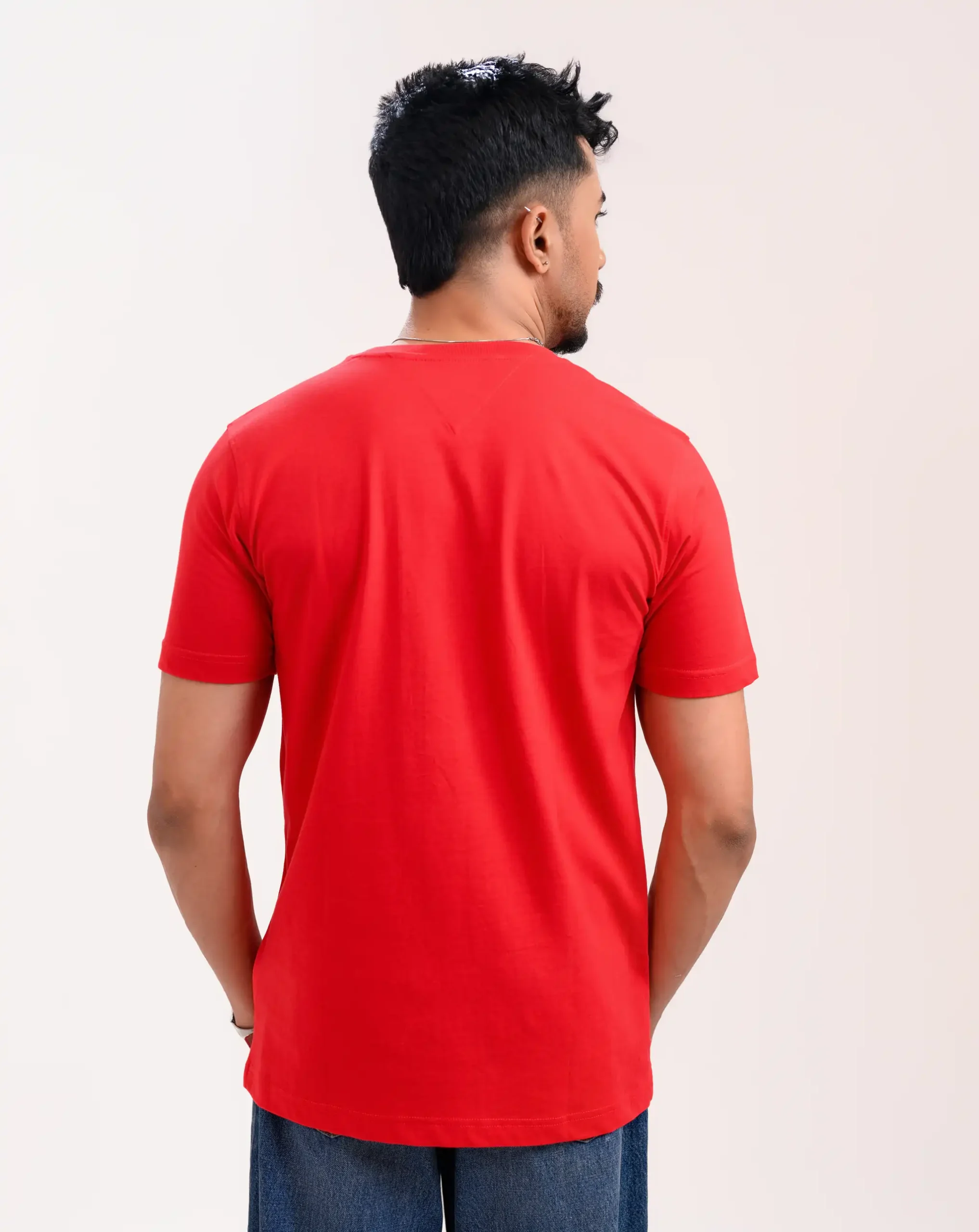 Men’s Motion Street Cotton T-Shirt, Color: Burgundy - Image 4