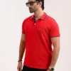 Men’s Urban Edge Polo Shirt, Color: Ferrari Red - Thumbnail Image 2
