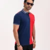 Designer Edition _ Men’s Urban Flow Polo Shirt, Color: Eclipse Blue/Bordeaux - Thumbnail Image 2