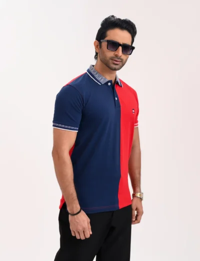 Designer Edition _ Men’s Urban Flow Polo Shirt, Color: Eclipse Blue/Bordeaux