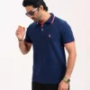 Men’s Urban Edge Polo Shirt, Color: Dark Sapphire - Thumbnail Image 4