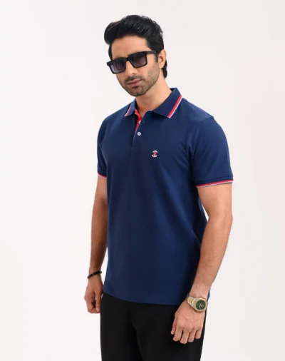 Men’s Urban Edge Polo Shirt, Color: Dark Sapphire