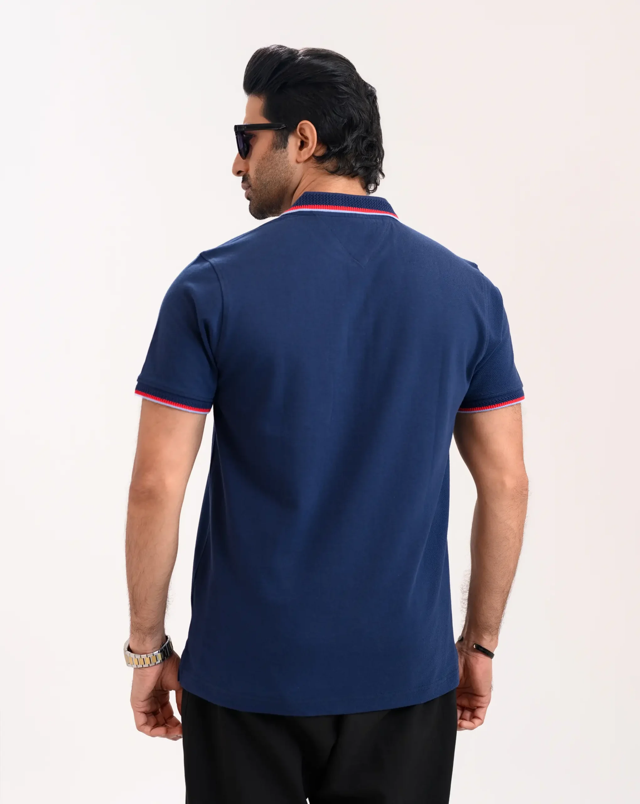 Men’s Urban Edge Polo Shirt, Color: Dark Sapphire - Image 5