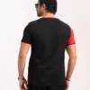 Designer Edition _ Men’s City Vibe Cotton T-Shirt, Color: Wine/Black - Thumbnail Image 4