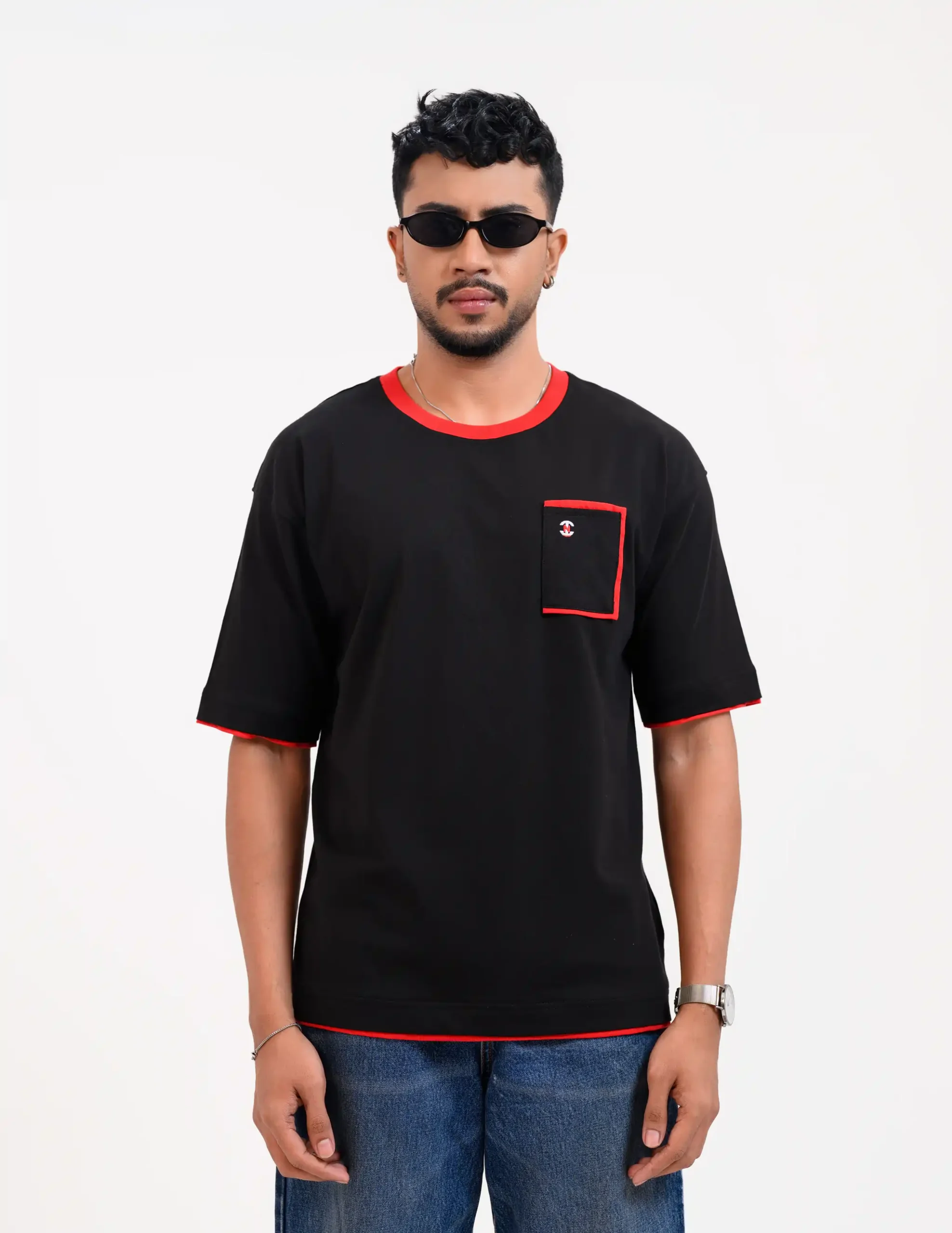 Iconic Edition _ Men’s Retro Drop Shoulder T-Shirt, Color: Carbon Black - Image 3