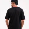 Iconic Edition _ Men’s Retro Drop Shoulder T-Shirt, Color: Carbon Black - Thumbnail Image 4