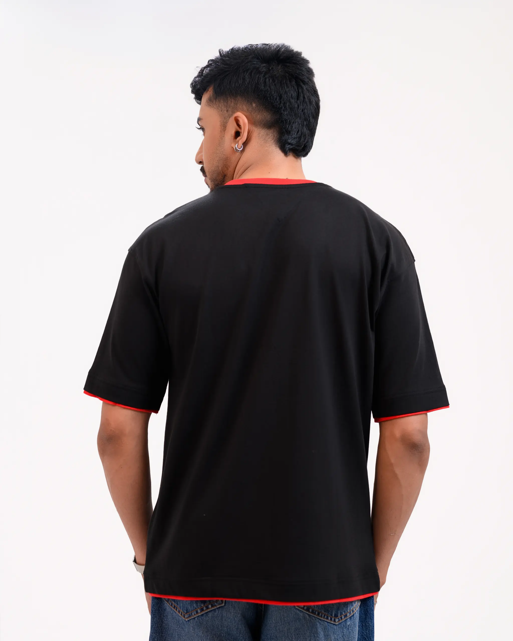 Iconic Edition _ Men’s Retro Drop Shoulder T-Shirt, Color: Carbon Black - Image 4
