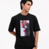Men’s Retro Comfy Drop Shoulder T-Shirt, Color: Onyx Black - Thumbnail Image 1
