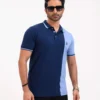 Designer Edition _ Men’s Urban Flow Polo Shirt, Color: Midnight Blue/Glacier Blue - Thumbnail Image 1