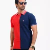 Designer Edition _ Men’s Urban Flow Polo Shirt, Color: Wine/Navy - Thumbnail Image 1
