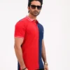 Designer Edition _ Men’s Urban Flow Polo Shirt, Color: Wine/Navy - Thumbnail Image 2