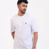 Men’s Retro Comfy Drop Shoulder T-Shirt, Color: Arctic White - Thumbnail Image 3