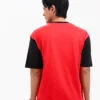 Iconic Edition _ Men’s Retro Drop Shoulder T-Shirt, Color: Garnet Red/Shadow Black - Thumbnail Image 4