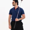 Men’s Urban Edge Polo Shirt, Color: Dark Sapphire - Thumbnail Image 7