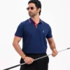 Men’s Urban Edge Polo Shirt, Color: Dark Sapphire - Thumbnail Image 8