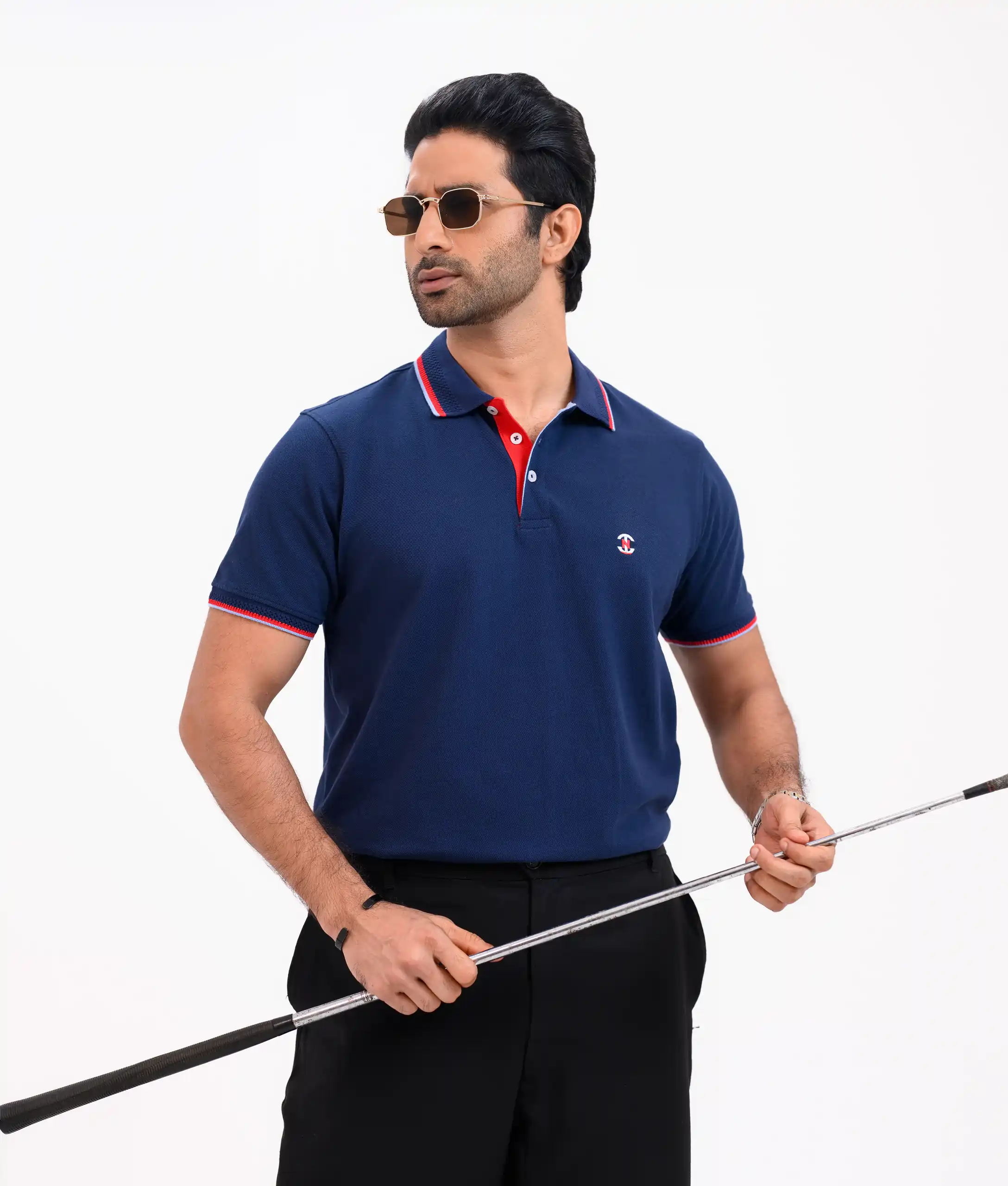 Men’s Urban Edge Polo Shirt, Color: Dark Sapphire - Image 8
