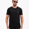 Men’s Motion Street Cotton T-Shirt, Color: Coal Black - Thumbnail Image 1