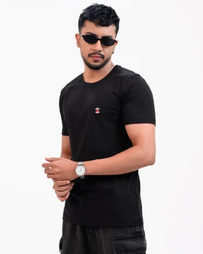 Men’s Motion Street Cotton T-Shirt, Color: Coal Black