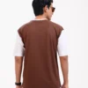 Iconic Edition _ Men’s Retro Drop Shoulder T-Shirt, Color: Espresso/Glacier White - Thumbnail Image 4