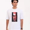 Men’s Retro Comfy Drop Shoulder T-Shirt, Color: Frost White - Thumbnail Image 1