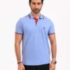 Men’s Urban Edge Polo Shirt, Color: Cloud Blue - Thumbnail Image 1