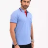 Men’s Urban Edge Polo Shirt, Color: Cloud Blue - Thumbnail Image 2