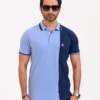Designer Edition _ Men’s Urban Flow Polo Shirt, Color: Sky Mist/Sapphire - Thumbnail Image 3