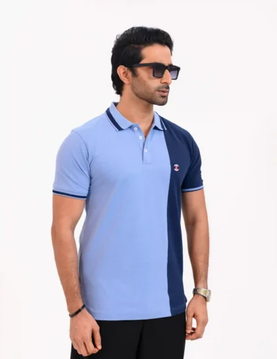 Designer Edition _ Men’s Urban Flow Polo Shirt, Color: Sky Mist/Sapphire